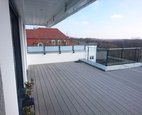 Dachterrasse vor der Umgestaltung